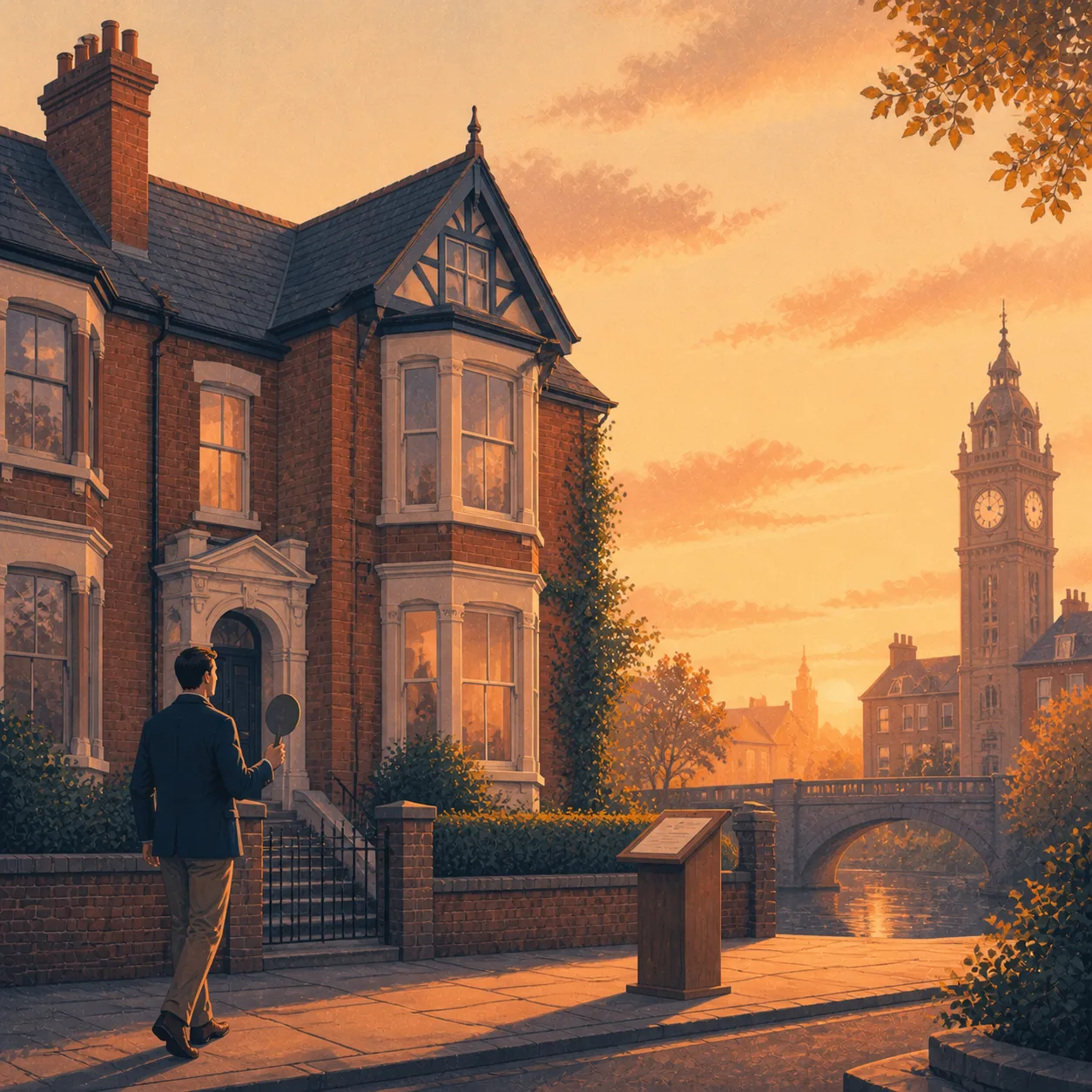 Auction Bridging Finance Editorial illustration for Auction Bridging Finance, showing a UK property finance scenario.