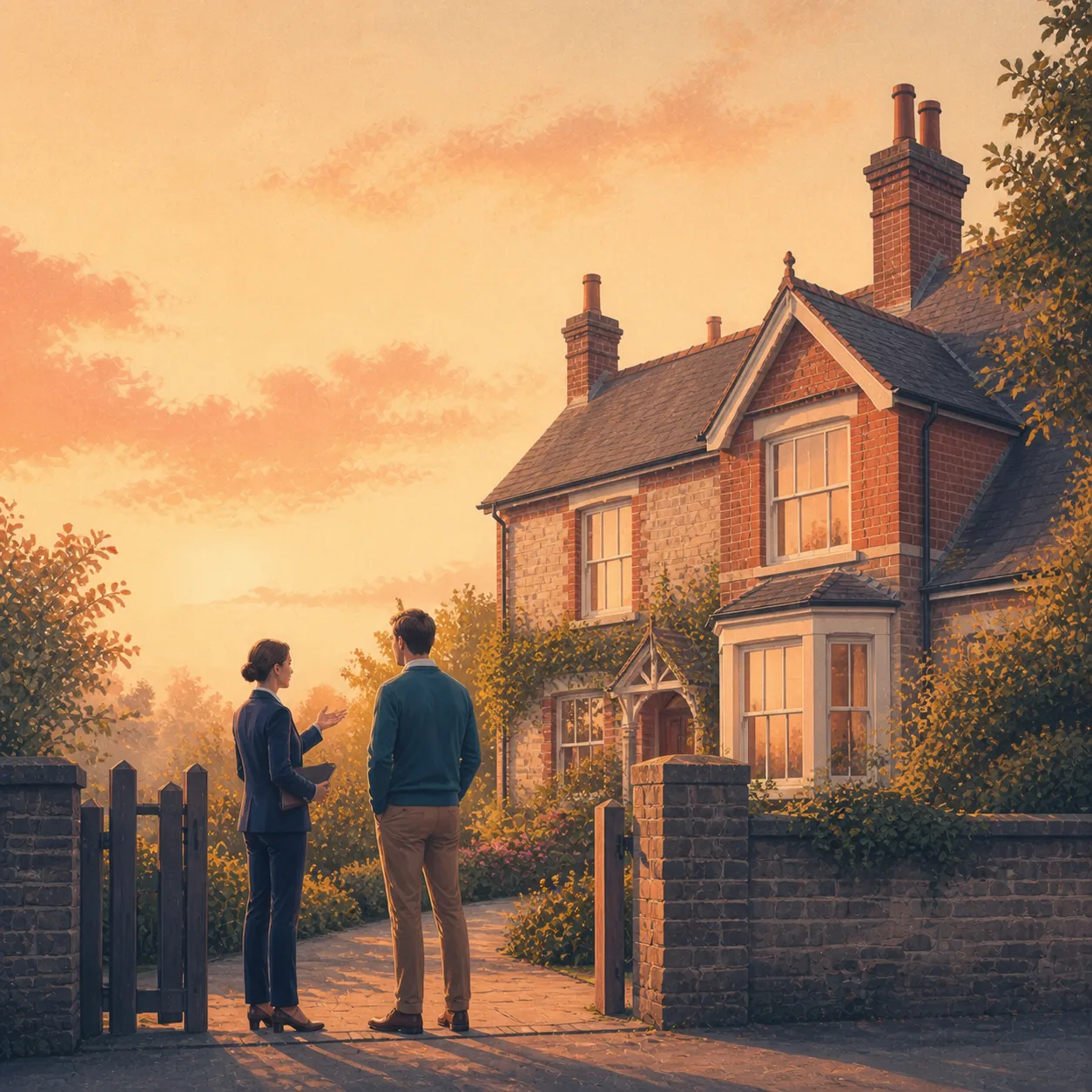 Bridging Loan for a Probate Property Editorial illustration for Bridging Loan for a Probate Property, showing a UK property finance scenario.