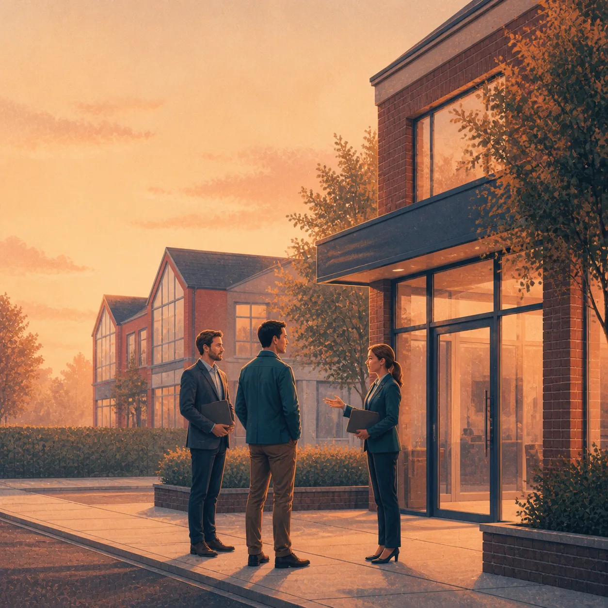 How To Choose A Commercial Mortgage Broker Editorial illustration for How To Choose A Commercial Mortgage Broker, showing a UK property finance scenario.