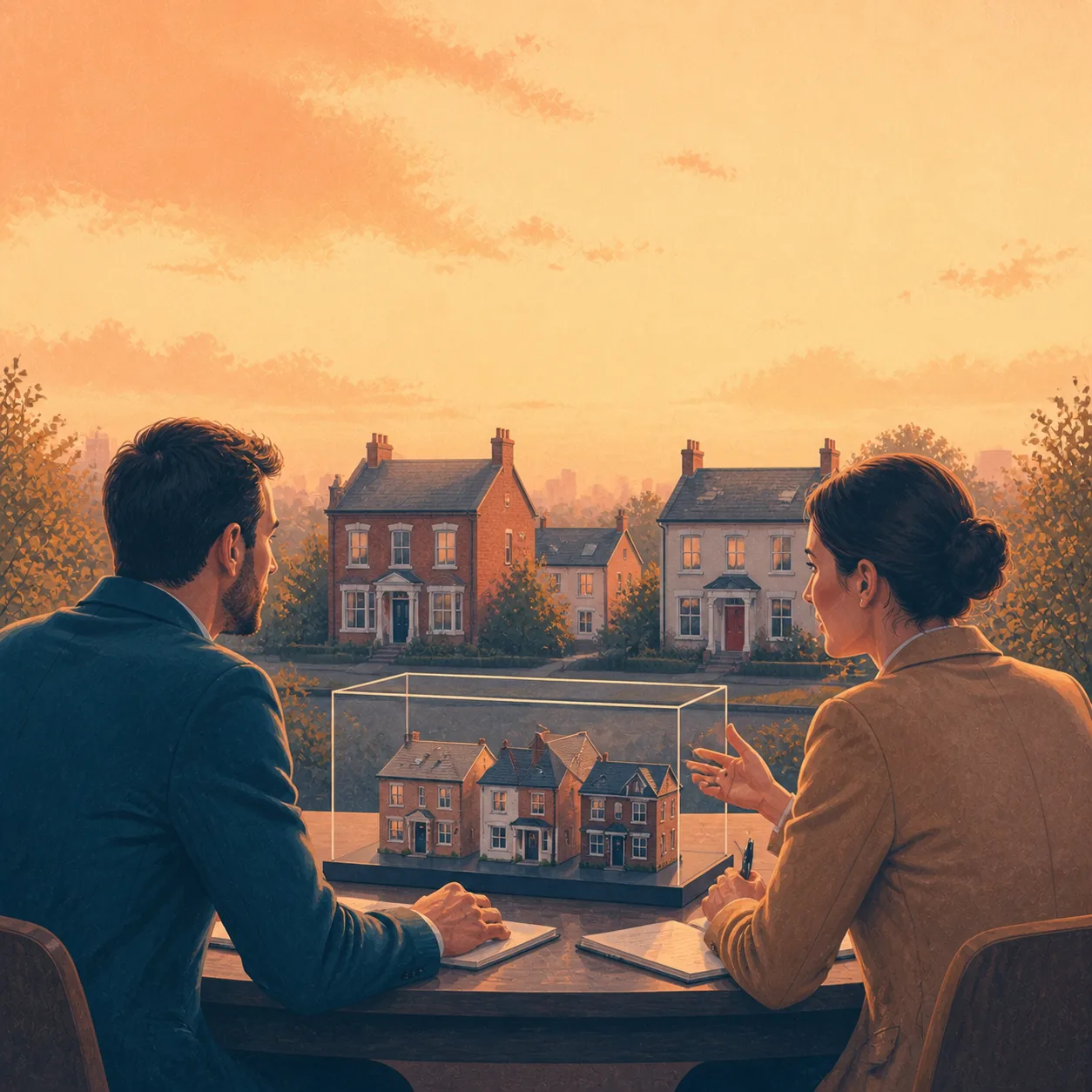 Limited Company Buy To Let Mortgage Editorial illustration for Limited Company Buy To Let Mortgage, showing a UK property finance scenario.